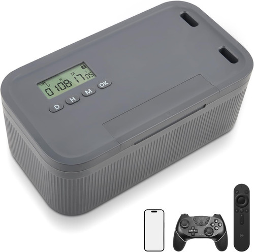 Timed lock box phone - box,,