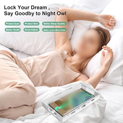White phone lock box for - lock,