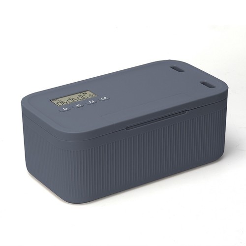 Lock box with timed - with,