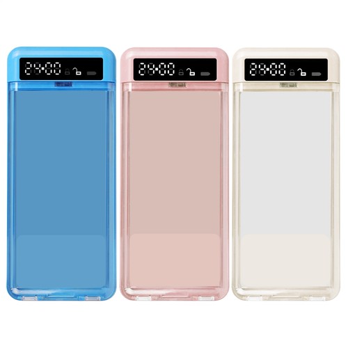 Cell phone lock box with - box,