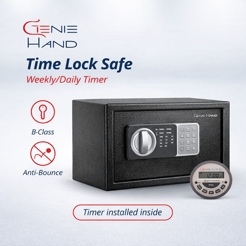 Electronic time lock safe box - lock,