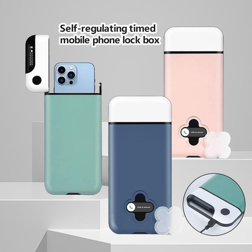 Cell phone lock box with - phone,